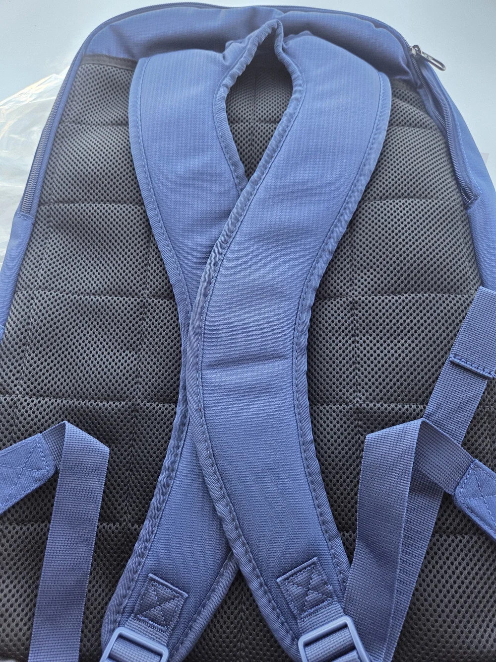 Nike Navy and Gray Kids Backpack with White Swoosh
